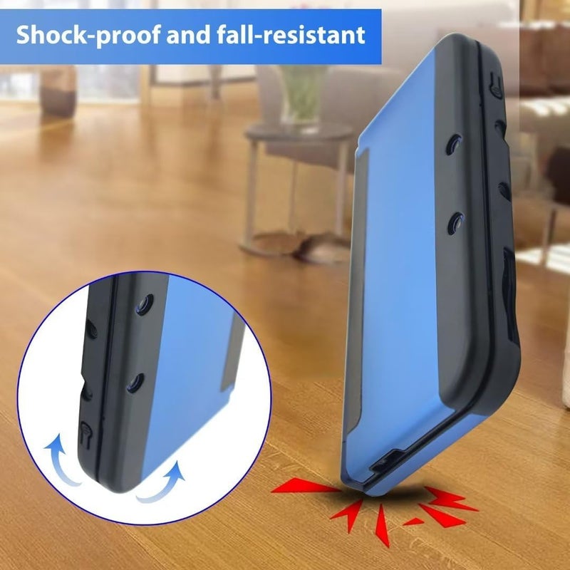 INGQI Shockproof Protector Case Cover Hard Shell Skin for New Nintendo 3DS LL XL 2015 Blue - Image 3